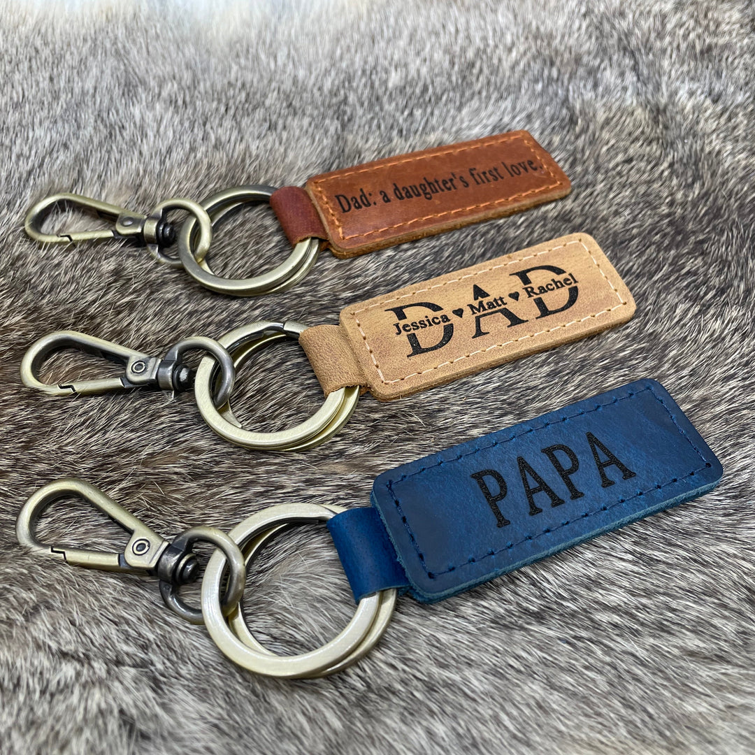 Set of 3 Keychains for Dad-Lucasgift