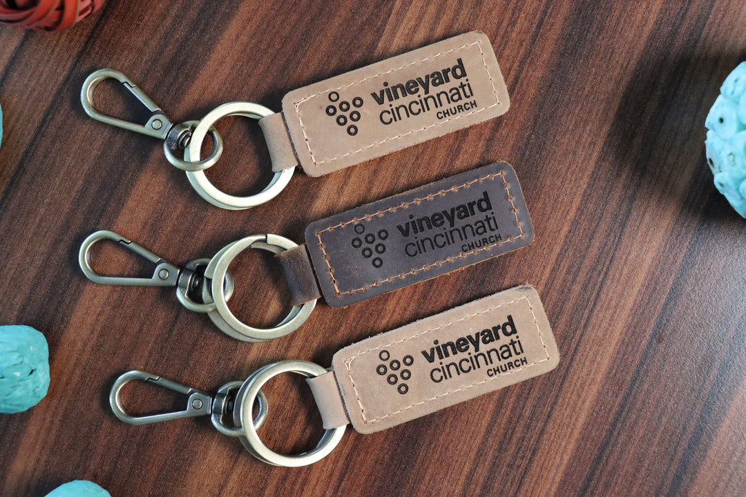 15 pcs+ Leather Keychains in Bulk for Church Members-Lucasgift