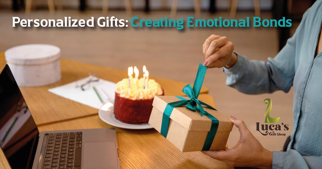 Customized Gifts: Creating Emotional Bonds featured image. A woman is opening her personalized gift.