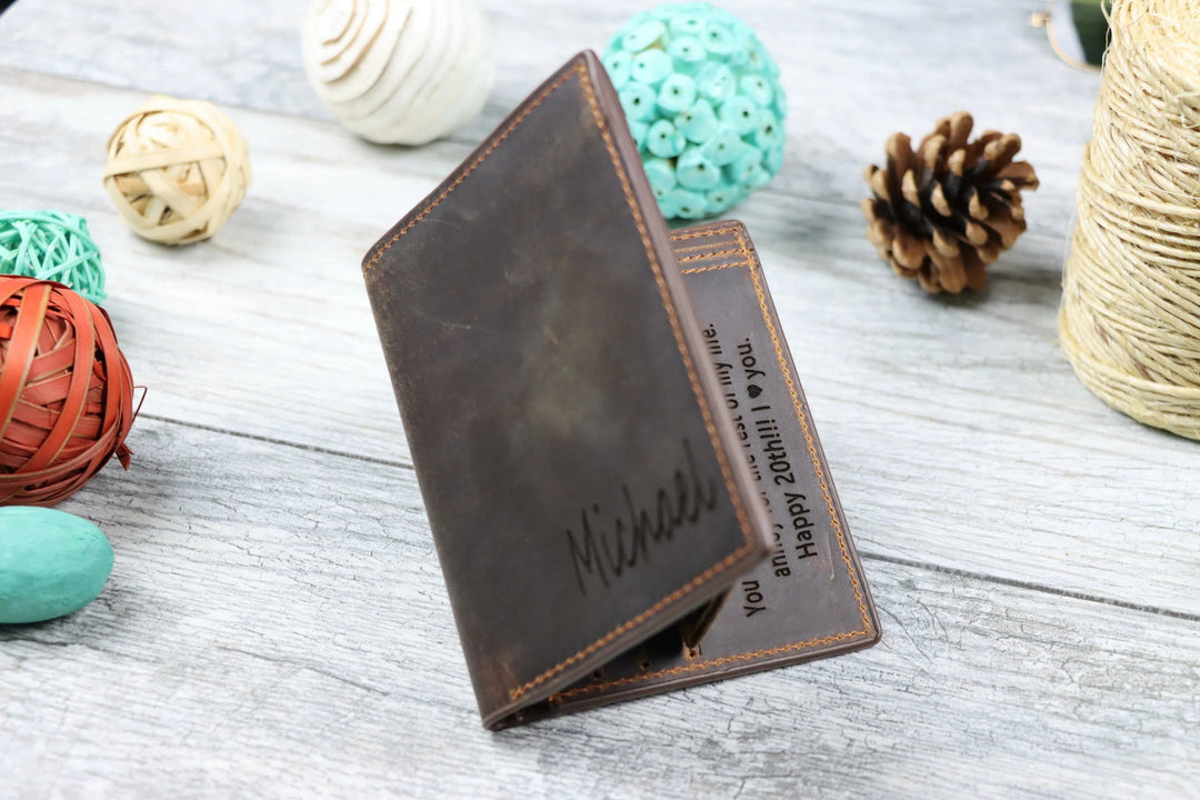 Personalized Custom Leather Wallets Collection Cover on Lucasgift