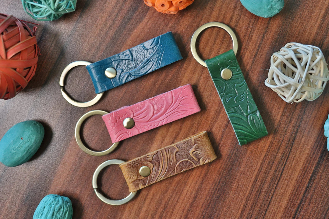 Personalized Leather Key fob Collection Cover on Lucasgift