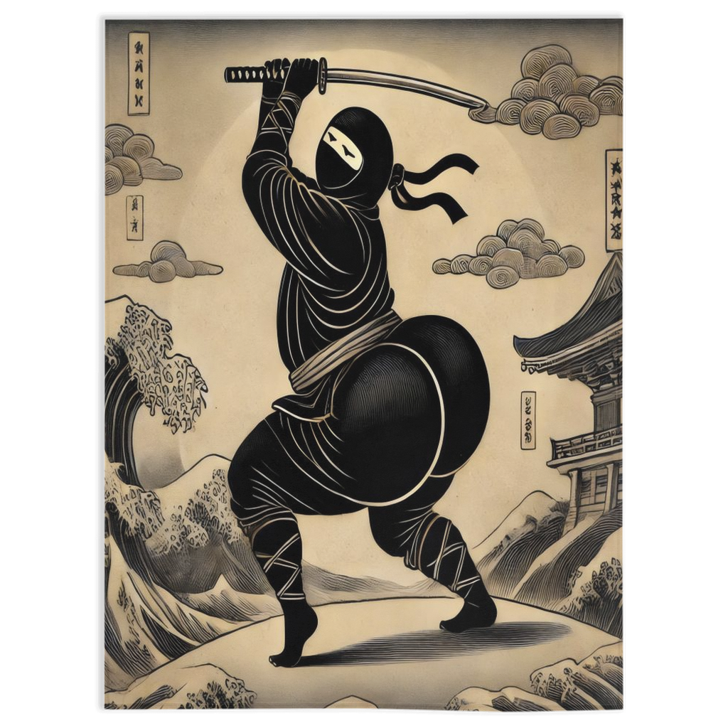 Obese Ninja-30x40 inch-Single Sided on Lucasgift