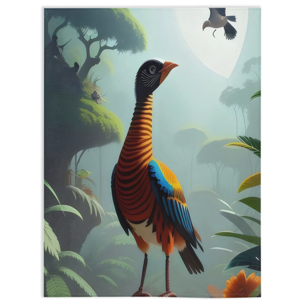 Bird looking at things-30x40 inch-Single Sided on Lucasgift