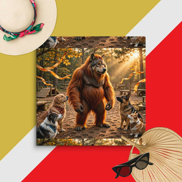 The Gentle Woodland Guardian Canvas