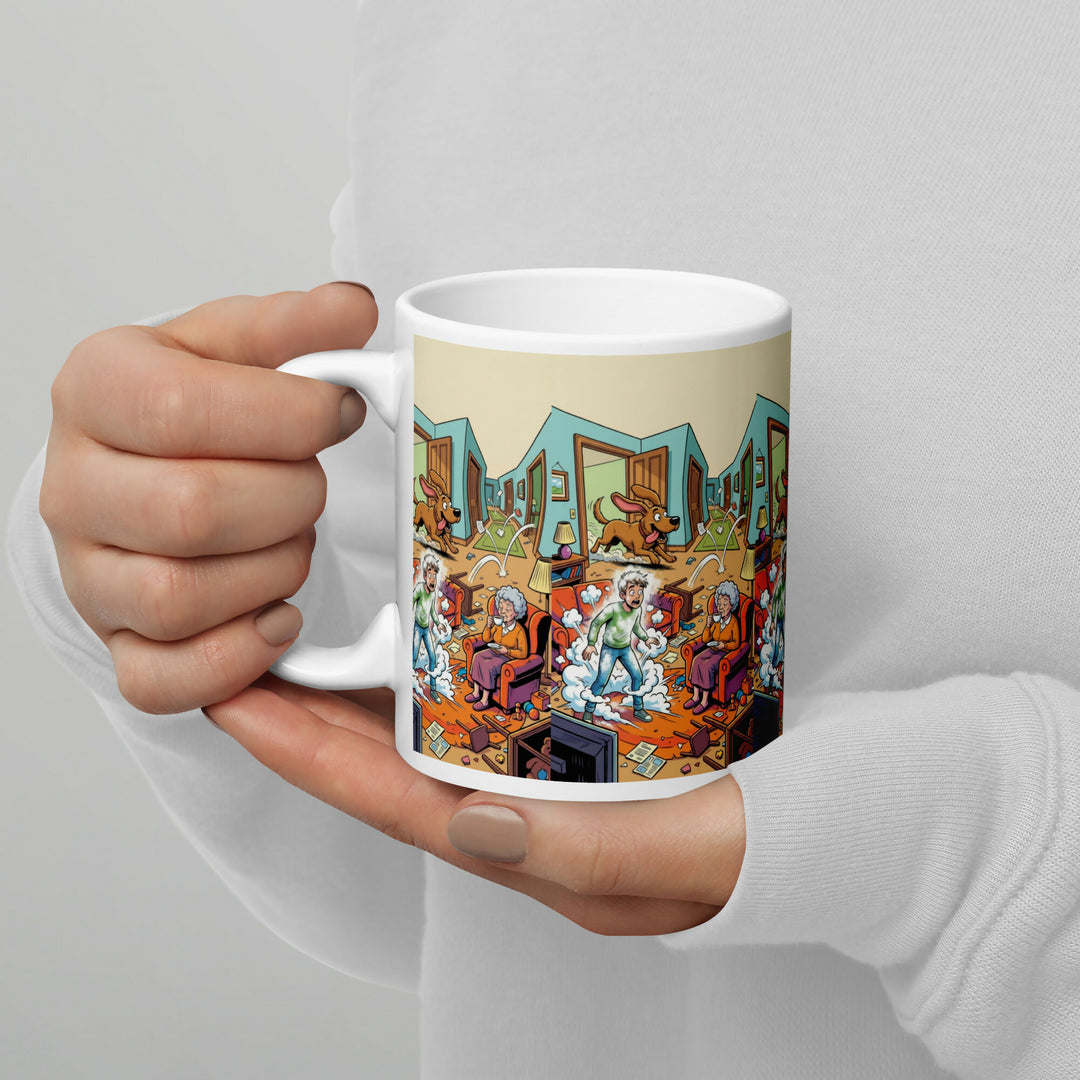 Grandma’s Calm in the Chaos – A Mug Full of Family Laughter