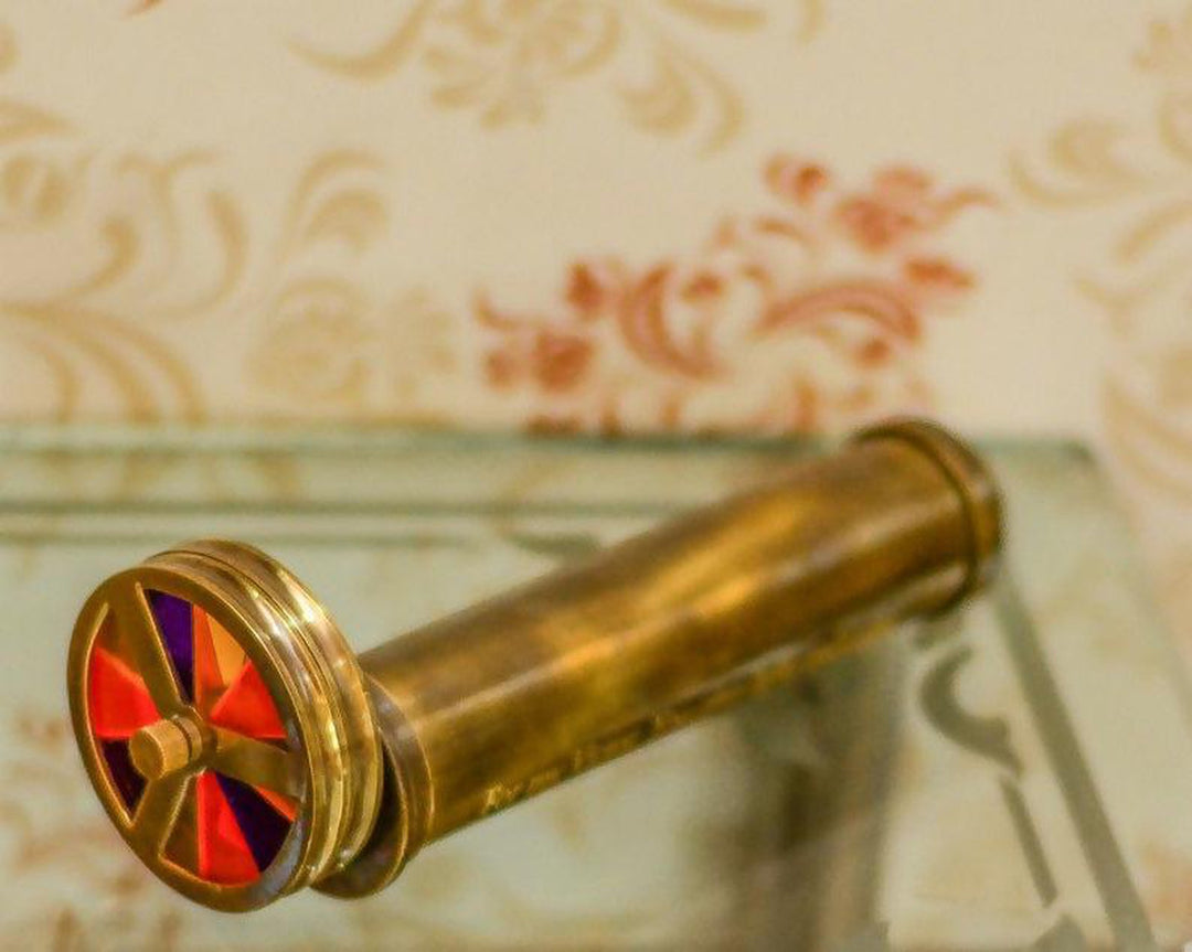 Personalized Classic Kaleidoscope, Multicolor Kaleidoscope, Gold Brass Kaleidoscope, Engraved Wedding Gift, Creative Custom Gift, Gift Idea- on Lucasgift