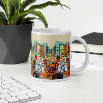 Grandma’s Calm in the Chaos – A Mug Full of Family Laughter
