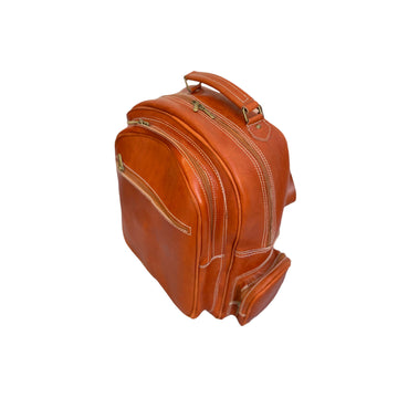 Genuine Leather Backpack Handmade Moroccan High End Work and Travel- on Lucasgift