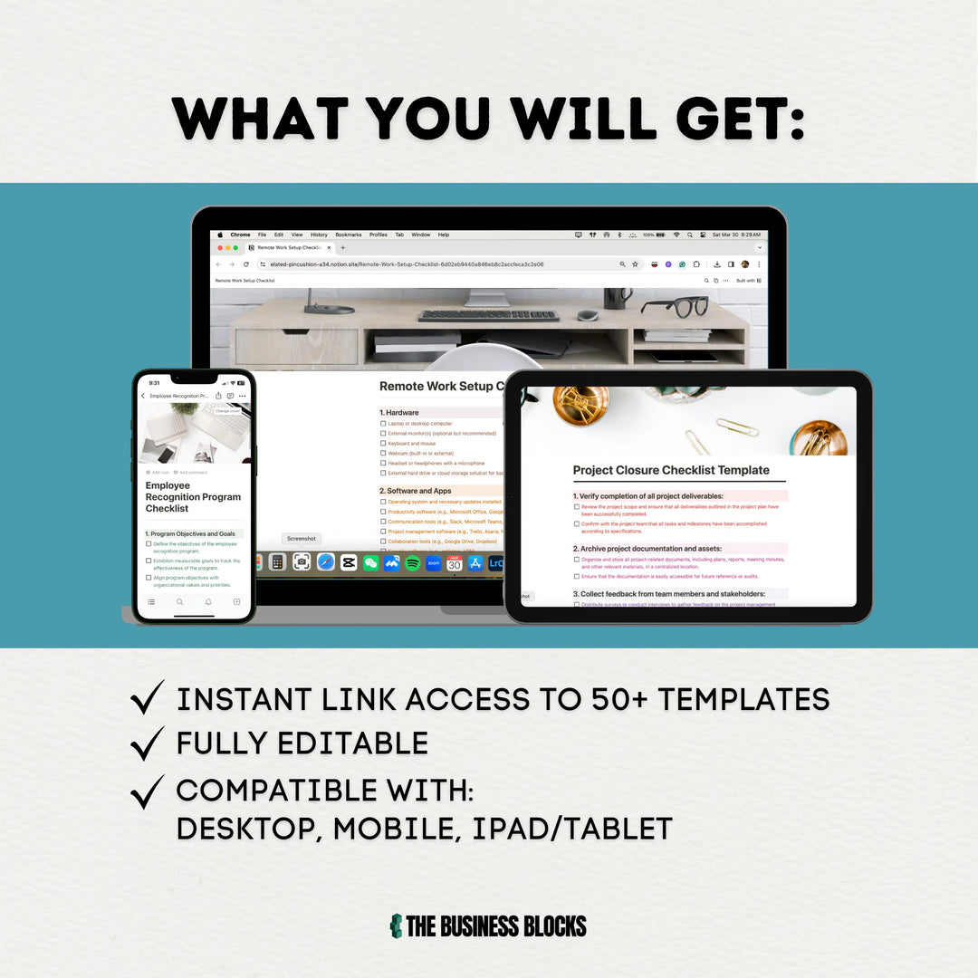 Notion Templates Bundle Notion Checklists Notion Productivity Templates HR Templates Goal Planner Freelancer Templates Business Templates- on Lucasgift