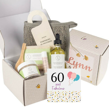 Congratulation Personalized Self care gift box, Natural skincare gift set- on Lucasgift