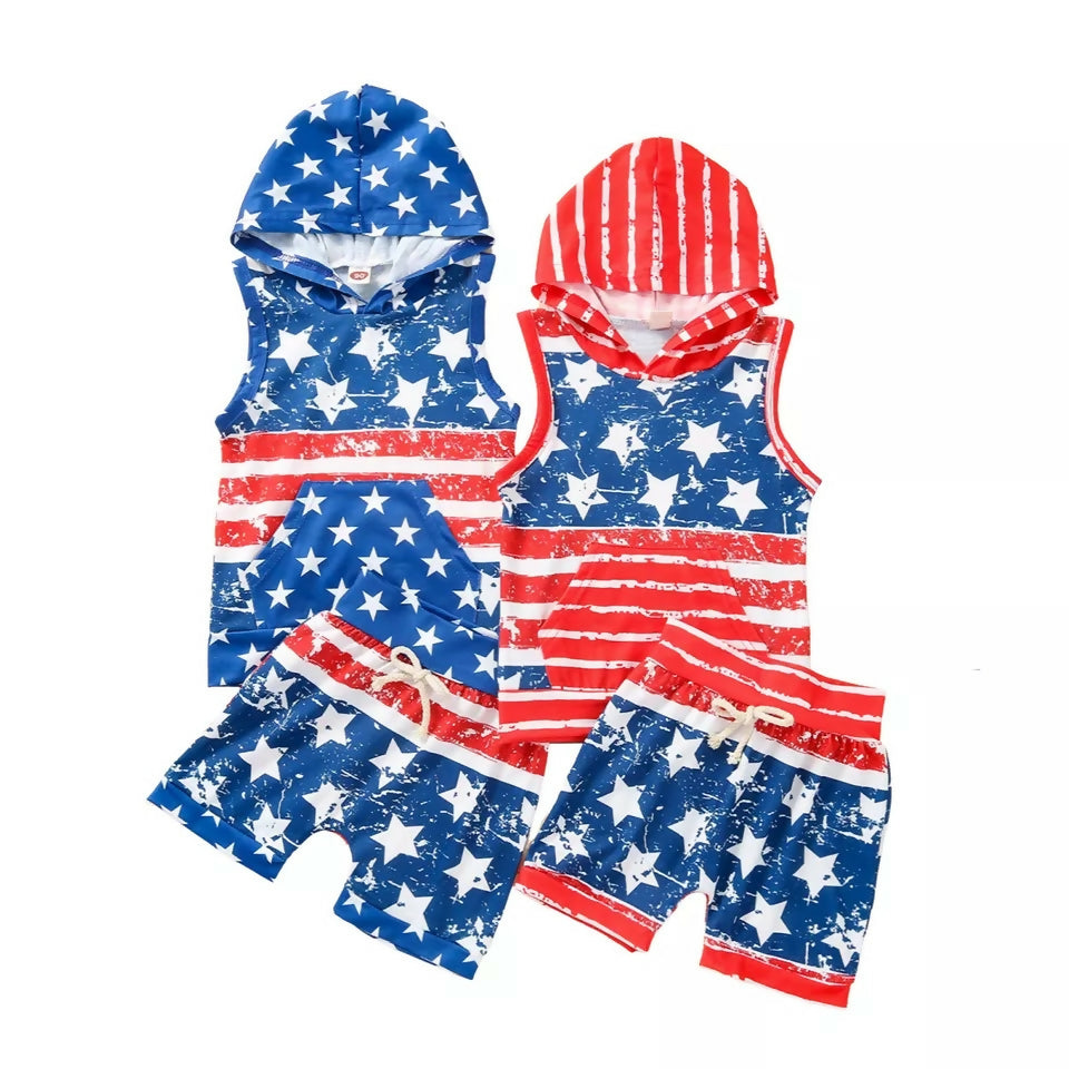 Boutique July 4th Boy Outfit Set- on Lucasgift