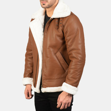 Men's Bomber Leather Jacket – Premium Genuine Leather Flight Jacket