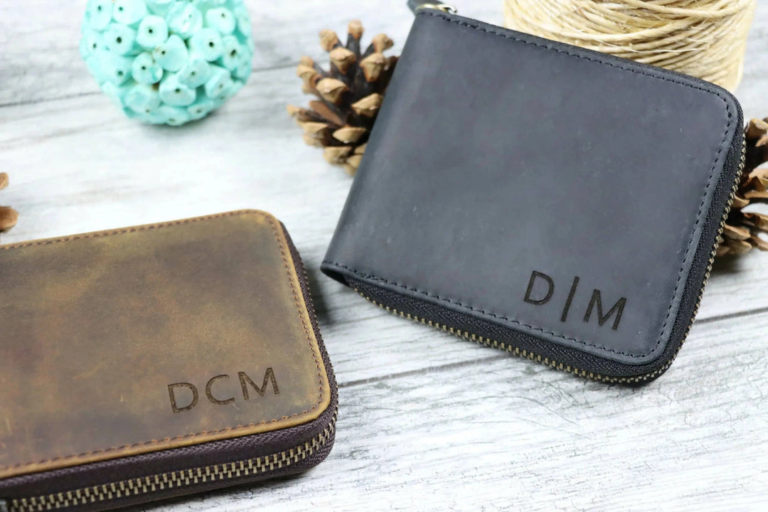 Personalized Zipper Wallet-Lucasgift