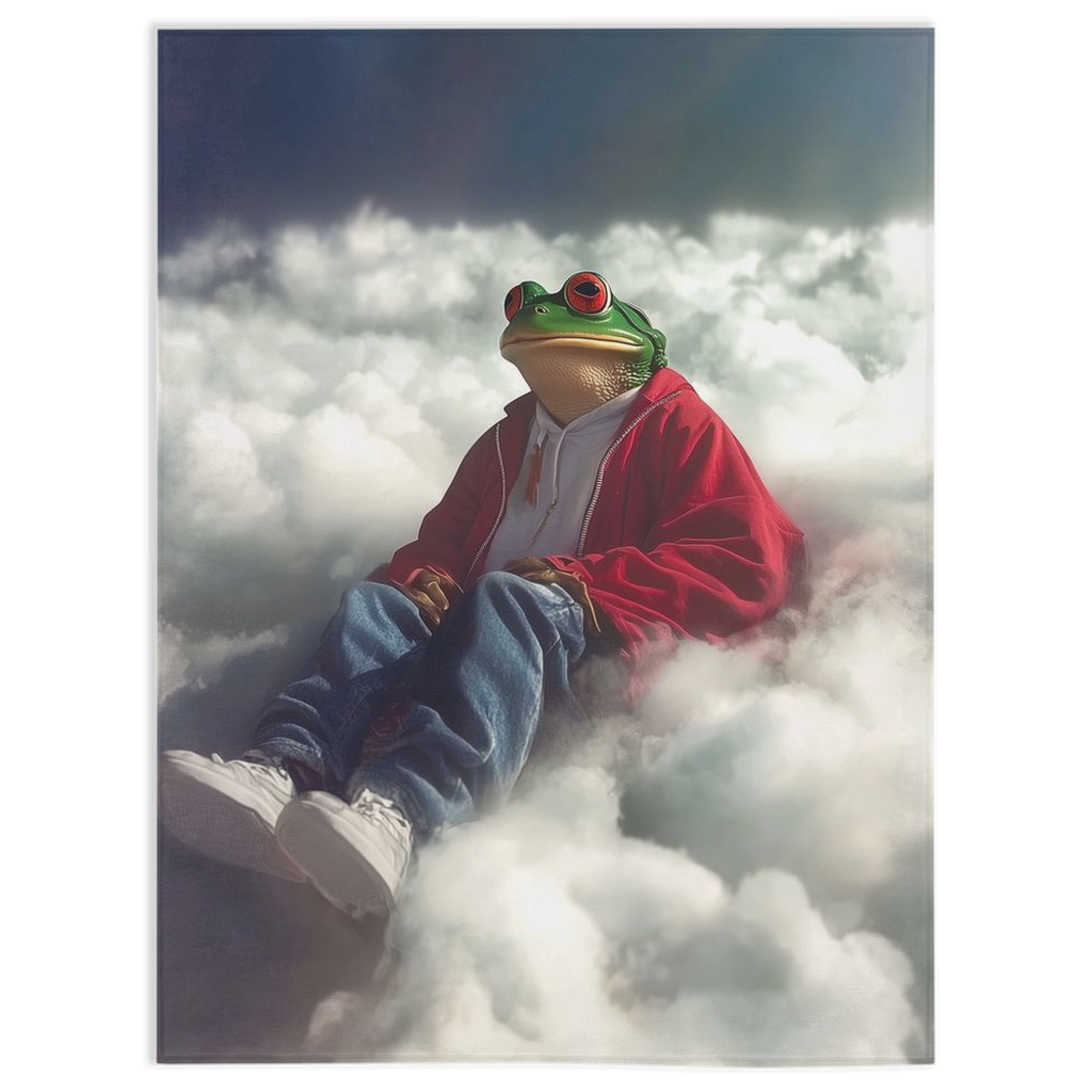 Cloud Chillin’ Frog-30x40 inch-Single Sided on Lucasgift