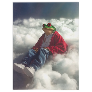 Cloud Chillin’ Frog-30x40 inch-Single Sided on Lucasgift