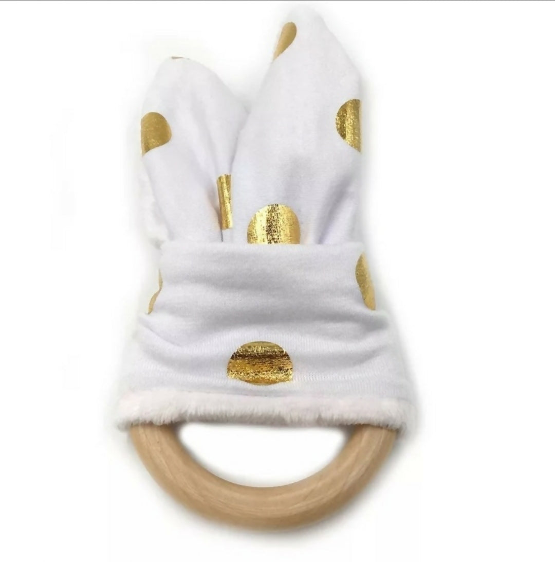 Sensory Teething Ring-White- on Lucasgift