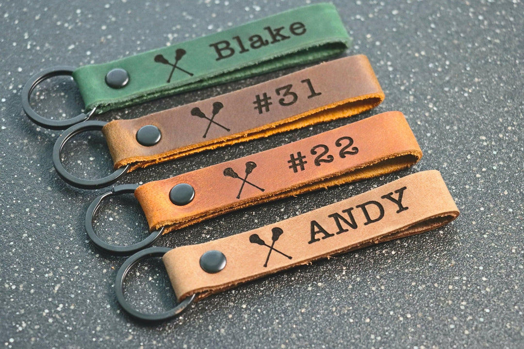 SLIM Lacrosse Keychain, Lacrosse Team Gifts, Lacrosse Senior Night Gifts, Personalized Lacrosse Gifts, End of Season, Lacrosse Banquet- on Lucasgift