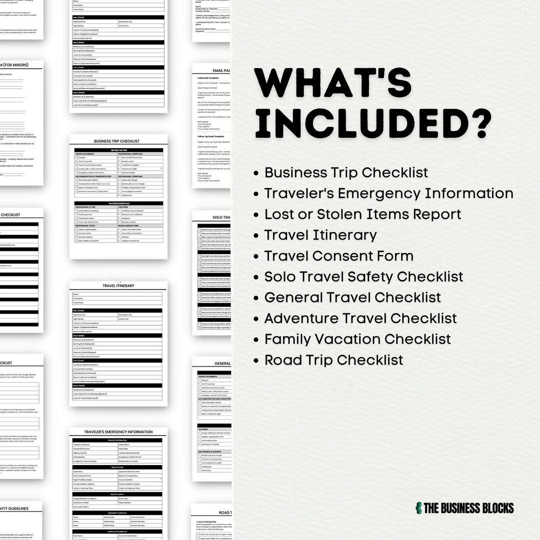 Travel Essentials Templates Bundle Travel Planning Templates Vacation Checklist Templates Travel Essentials Checklist Holiday Planning- on Lucasgift