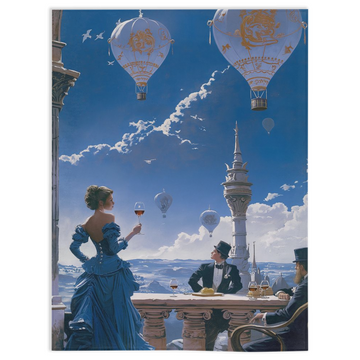 The weather is quite balloony today-30x40 inch-Single Sided on Lucasgift
