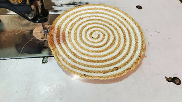 Sonia Artisan Collections | Natural Fiber Spiral Rug | Rustic Boho Floor Mat- on Lucasgift