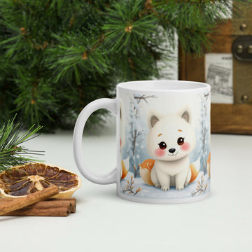Little Winter Heart – Fox Pup Mug- on Lucasgift