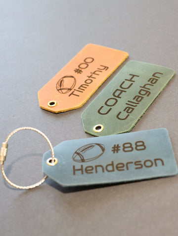 Football Bag Tag, Football Team Gifts, Football Senior Night Gifts, Personalized Football Gifts, Bag Tag, End of Season, Football Banquet- on Lucasgift