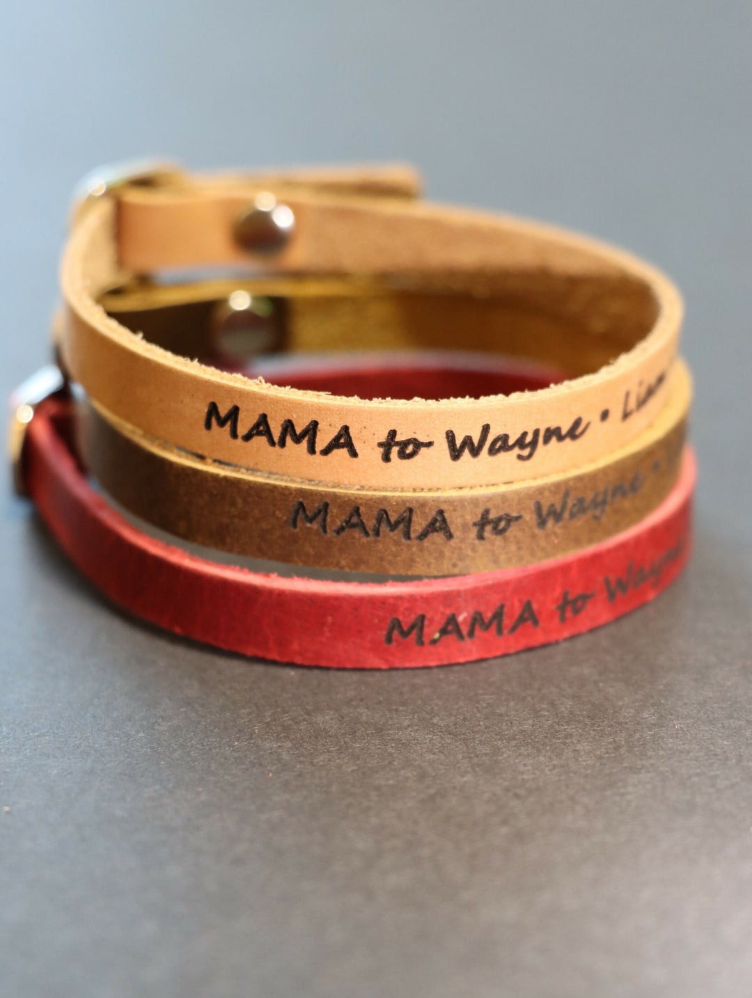 Mama Bracelet, Mom Bracelet, gift for mom, Custom Bracelet, Mother’s Day gift, custom gifts for mom, Leather Bracelet- on Lucasgift