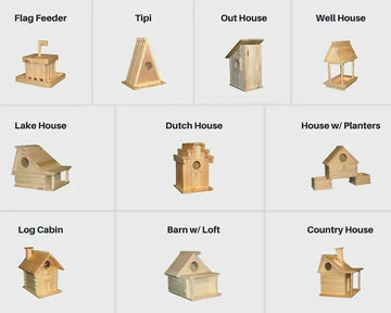 10 Pack KITS Birdhouse and bird feeder Bundle- on Lucasgift