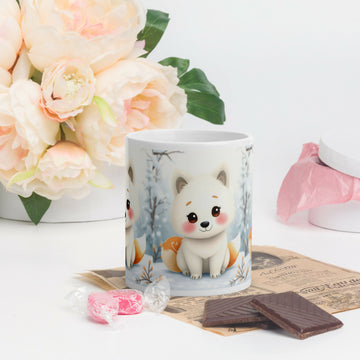 Little Winter Heart – Fox Pup Mug- on Lucasgift