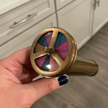 Personalized Classic Kaleidoscope, Multicolor Kaleidoscope, Gold Brass Kaleidoscope, Engraved Wedding Gift, Creative Custom Gift, Gift Idea- on Lucasgift