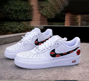 Custom Anime Akatsuki AF1 Sneakers, Hand Painted Personalized Shoes
