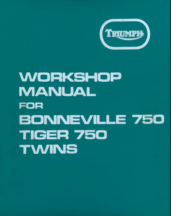 Triumph 750 Twins T140 Bonnie Tiger TR7V Digital Service Repair Manual- on Lucasgift