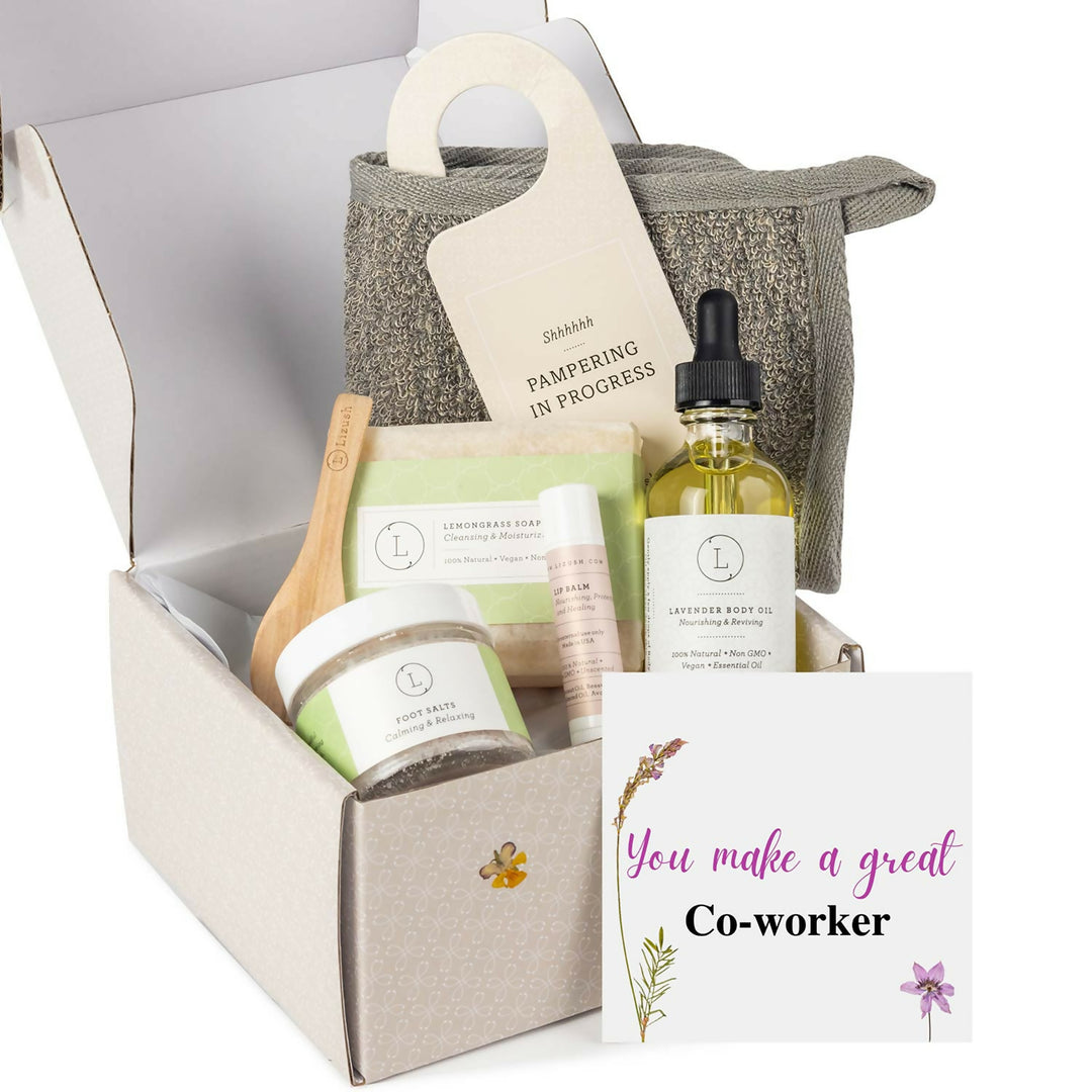 Get well soon - Personalized Self care gift box, Natural skincare gift set- on Lucasgift