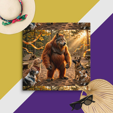 The Gentle Woodland Guardian Canvas