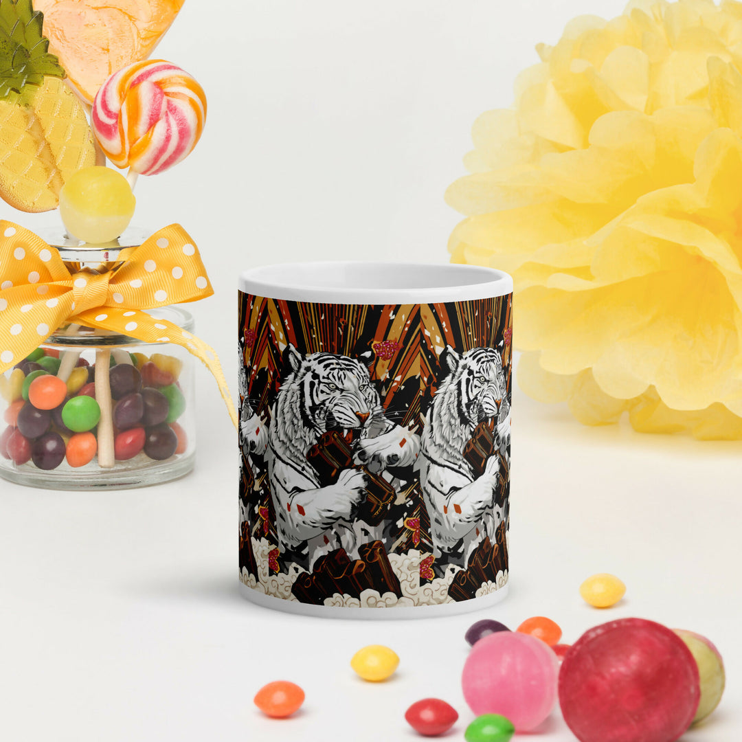 White Tiger Agung – Bold 11oz Ceramic Mug- on Lucasgift
