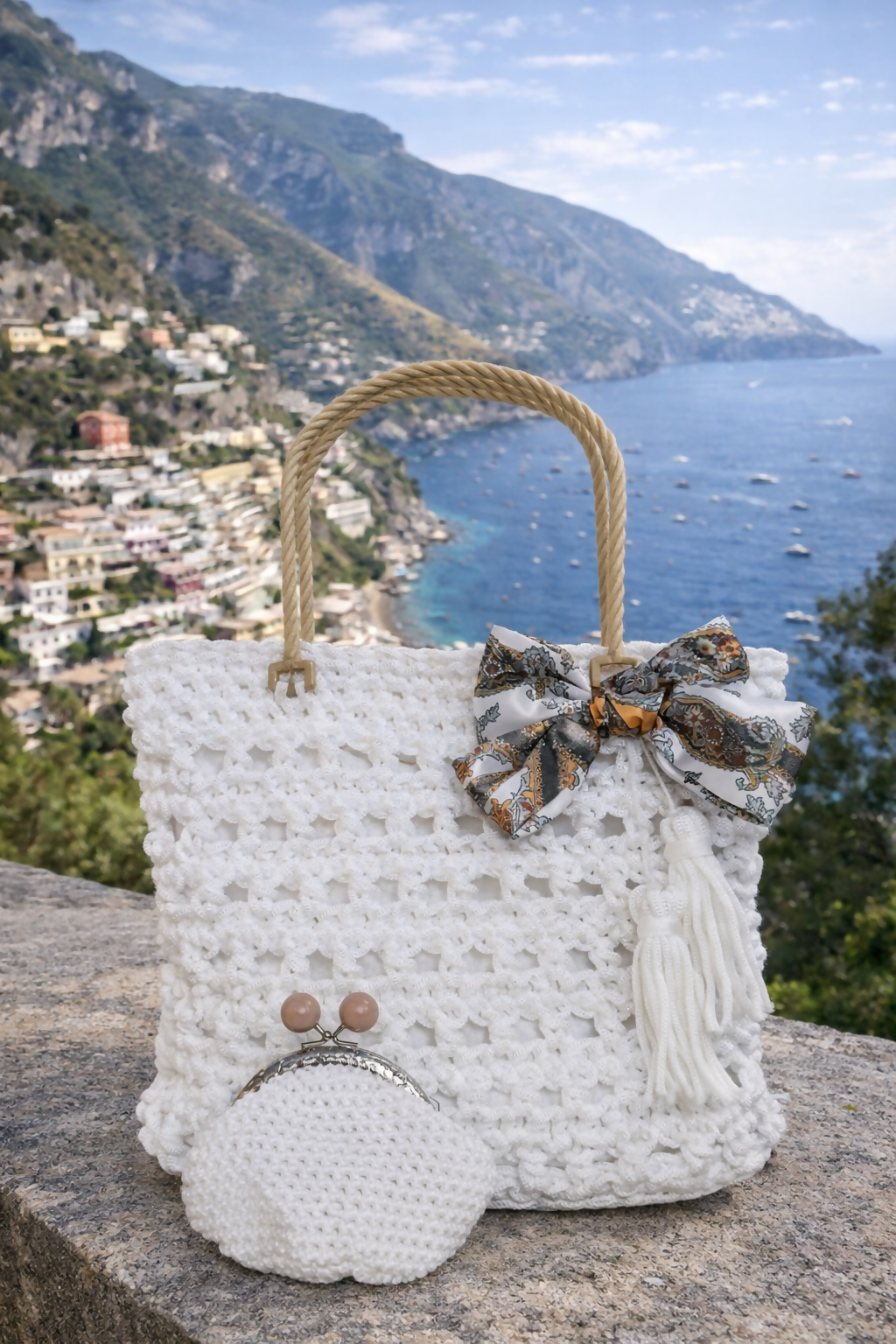 “Amalfi Grace” – Handmade Summer Bag- on Lucasgift