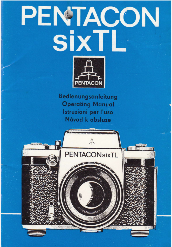 PENTACON SIX TL INSTRUCTIONS MANUAL- on Lucasgift