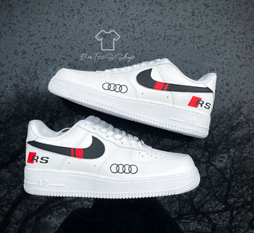 Custom Audi RS AF1 Sneakers, Hand Painted Personalized Shoes