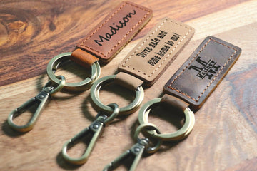 Personalized Leather Keychain. Custom Leather Keychain. Monogrammed Leather Key fob Leather Key Fob, Keychain, Monogrammed Keychain, Personalized Key Fob, Custom Key- on Lucasgift