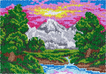 Rug Making Latch Hooking Kit | White Mountain-60x40cm-Blank Canvas on Lucasgift