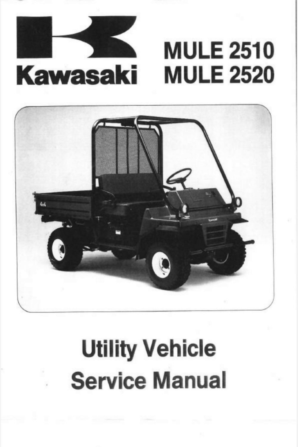 kawasaki mule 2510 2520 Utility Vehicle Service Manual