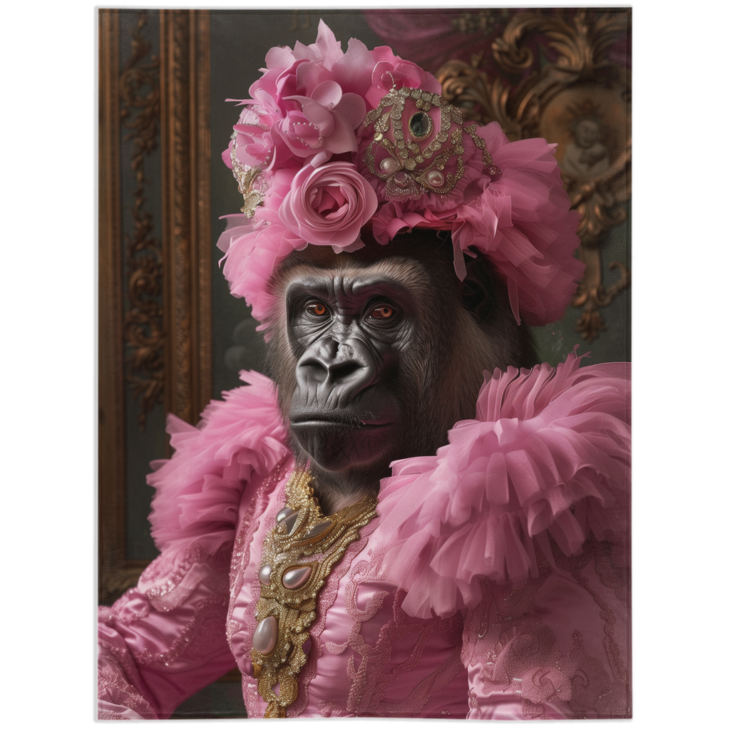 Pink Gorilla-60x80 inch-Single Sided on Lucasgift