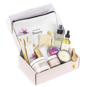 Spa Gift Box, Natural Lavender Bath & Body Relaxing Package for Friend-No- on Lucasgift