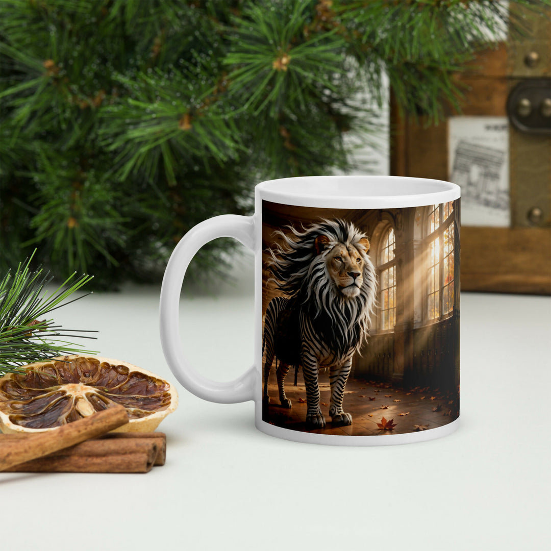 The Brave Little Explorer — Lion Zebra Adventure Mug- on Lucasgift