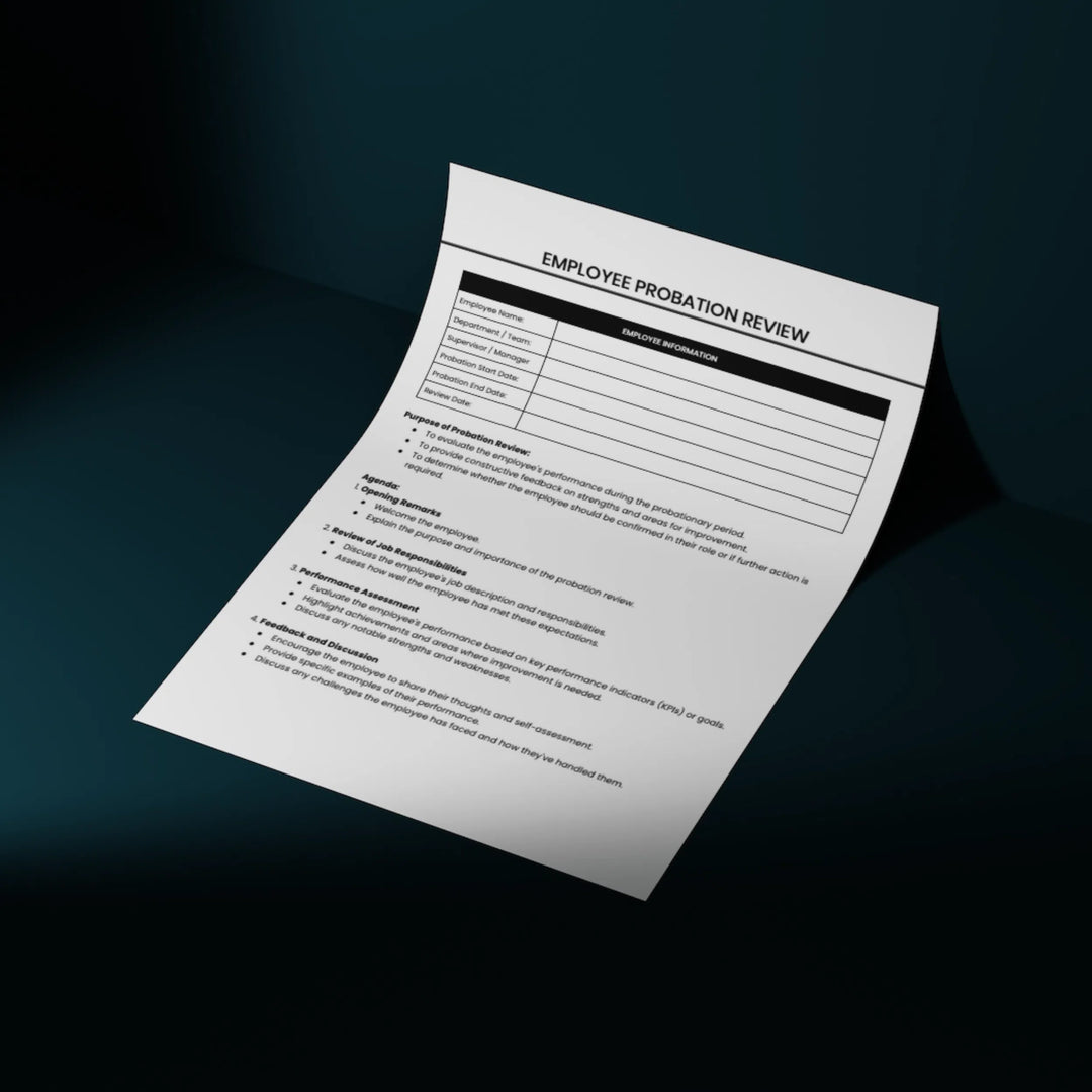 Employee Performance Review Employee Evaluation Form Performance Evaluation Performance Improvement Plan Employee Review Supervision Template- on Lucasgift