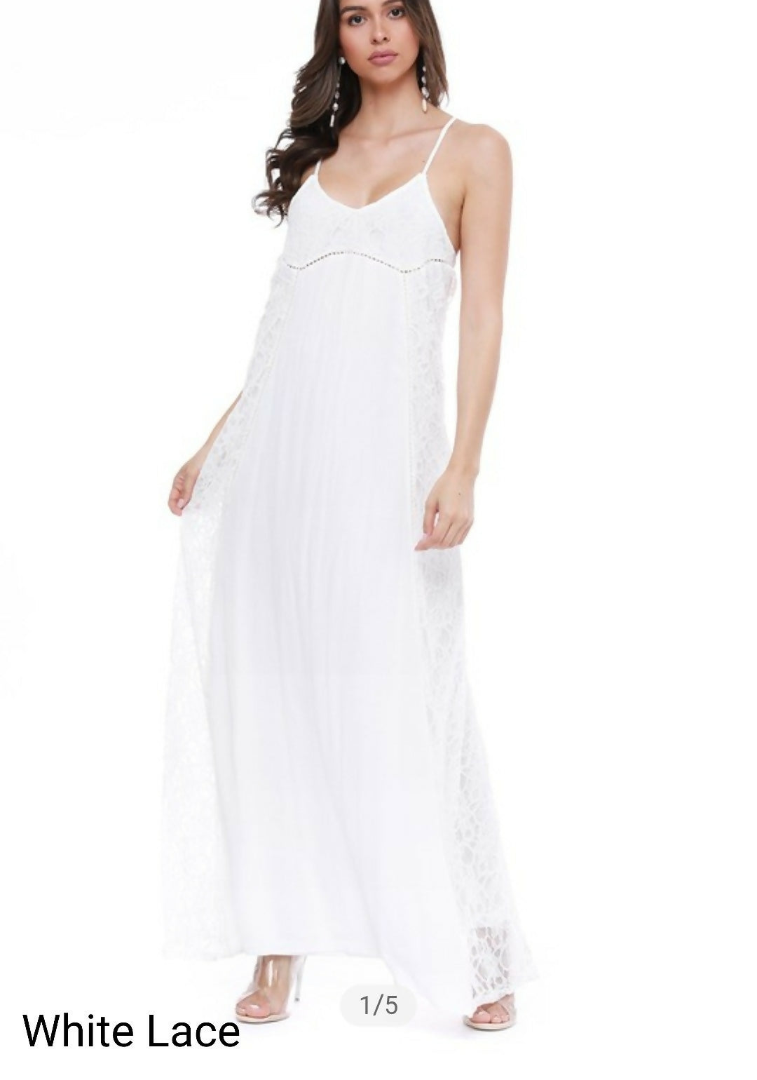 Boutique Lace Maxi Dress-X-Small- on Lucasgift
