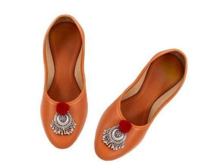 Brown Buckle Jutti: Handmade Punjabi Khussa Shoes- on Lucasgift