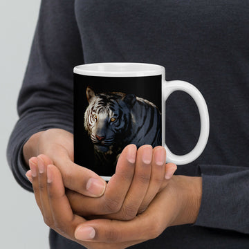 The Gentle Spirit Of The White Tiger — 11 Oz Wildlife Mug- on Lucasgift