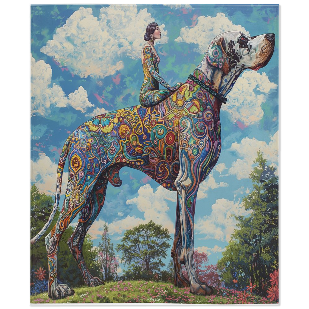 The glowing duo-50x60 inch-Single Sided on Lucasgift