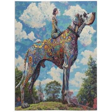 The glowing duo-60x80 inch-Single Sided on Lucasgift